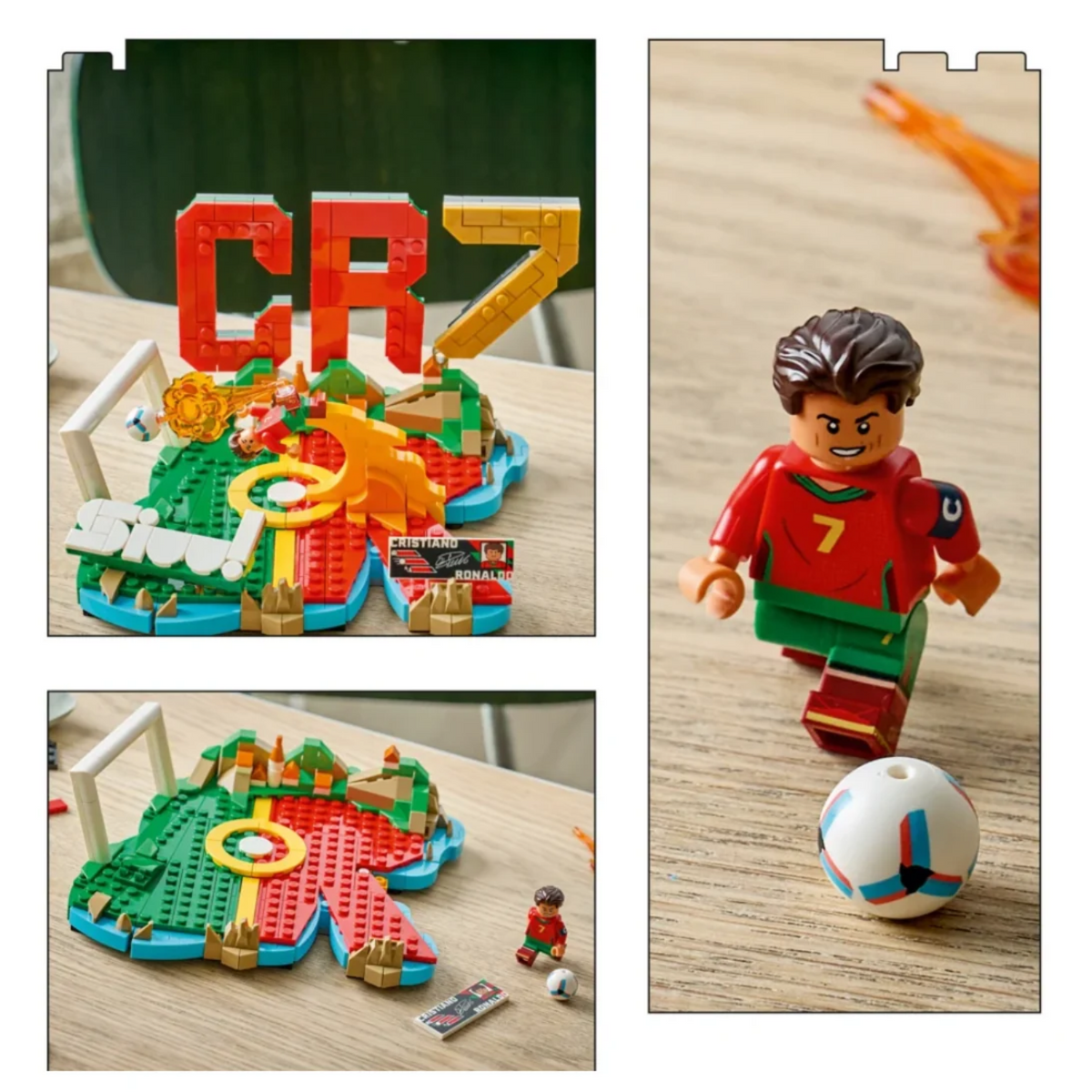 Ensemble LEGO Cristiano Ronaldo 43012 avec figurine CR7 et filet de soccer | LEGO Cristiano Ronaldo 43012 set with CR7 minifigure and soccer net