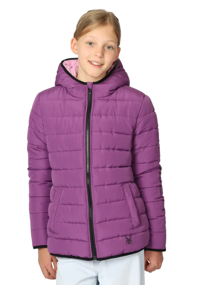 Manteau matelassé mauve pour enfant SPYDER | SPYDER purple Puffer Jacket for Kids