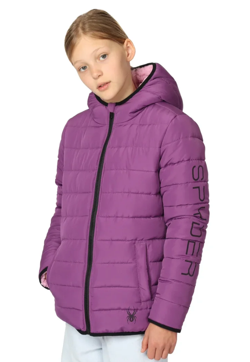 Manteau matelassé mauve pour enfant SPYDER | SPYDER purple Puffer Jacket for Kids