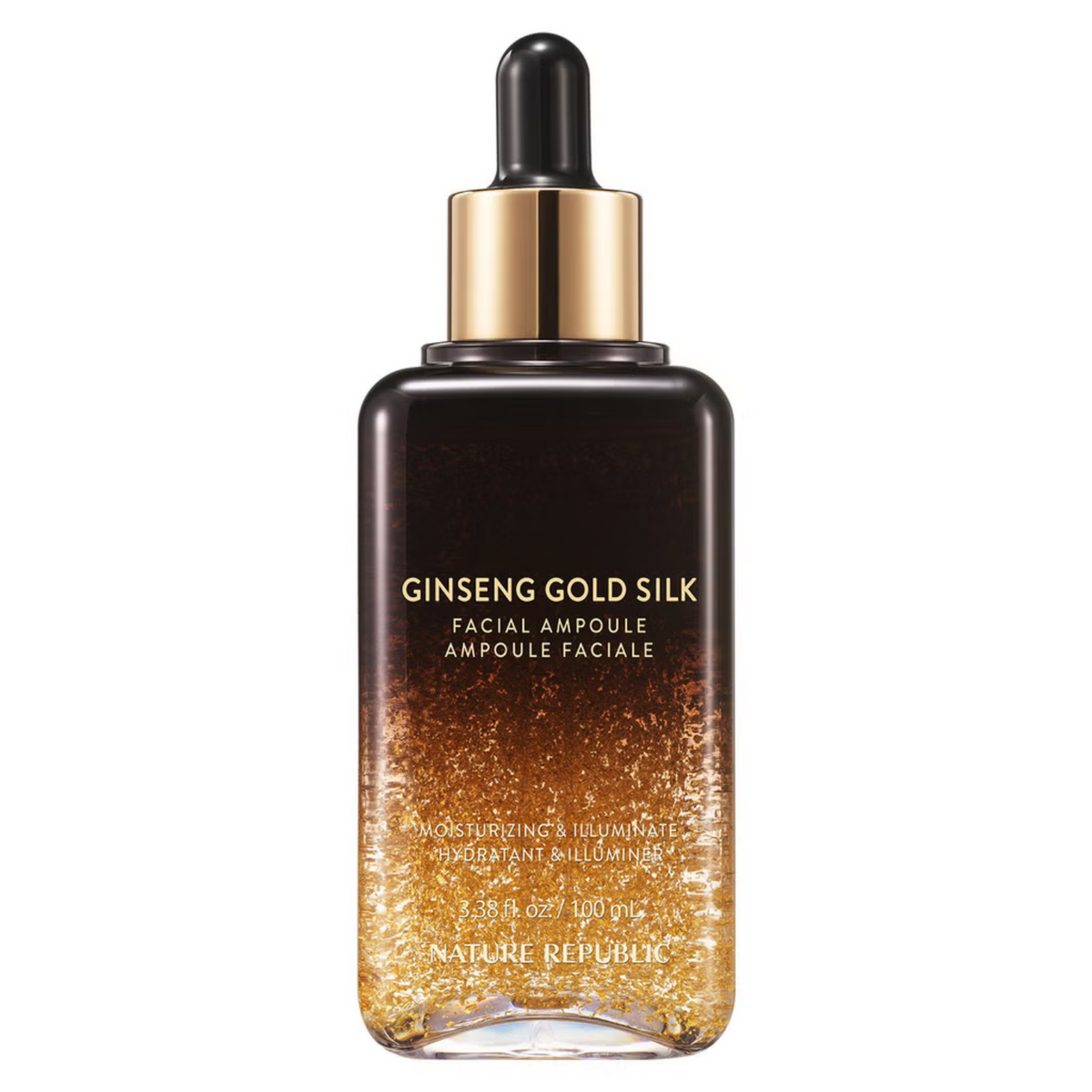 NATURE REPUBLIC – Ampoule visage au ginseng, à l’or et à la soie 100 mL / NATURE REPUBLIC – Ginseng, Gold & Silk Facial Ampoule 100 mL
