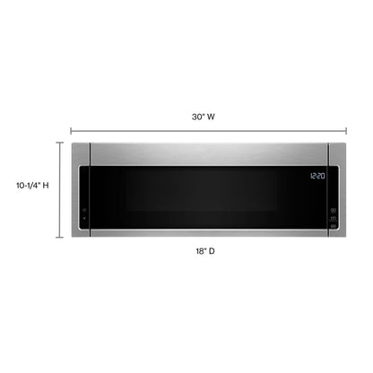 WHIRLPOOL - Four à Micro-Ondes Mince à Hotte Intégrée *Boite Ouverte*-LOW-PROFILE-MICROWAVE-HOOD-COMBINATION-COSTCO-6660167-YWML55011HS-7