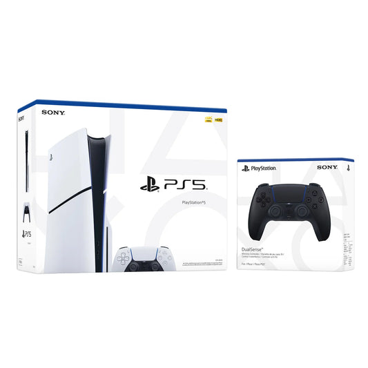 SONY - Ensemble Console PlayStation 5 Slim Disc avec Manette Noir Minuit Sans Fil DualSense-Console Bundle with Midnight Black-WIRELESS-CONTROLLER-COSTCO-9574826-PS5