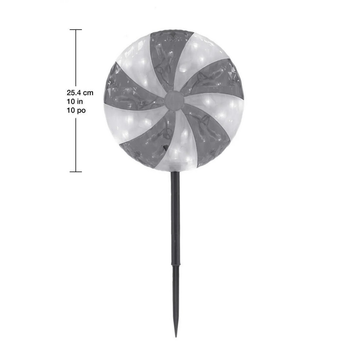 Ensemble de 6 piquets de pelouse lumineux à DEL pour décoration extérieure | Set of 6 LED lighted lawn stakes for outdoor decoration