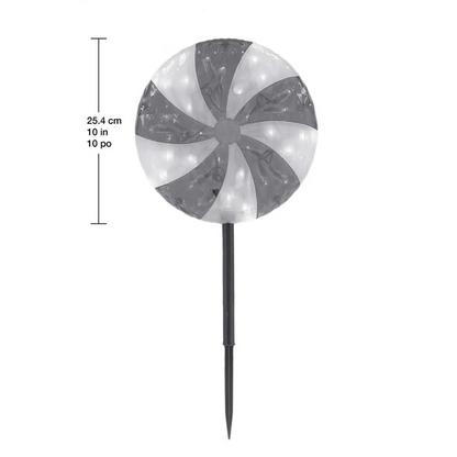 Ensemble de 6 piquets de pelouse lumineux à DEL pour décoration extérieure | Set of 6 LED lighted lawn stakes for outdoor decoration