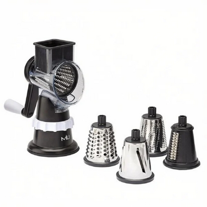 MIU – Râpe rotative avec 5 tambours interchangeables | Rotary food grater with 5 interchangeable drums