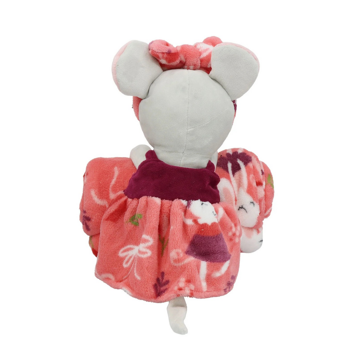 S&CO Copains câlins – Ensemble de jeté imprimé et peluche souris | Printed throw blanket and mouse plush toy