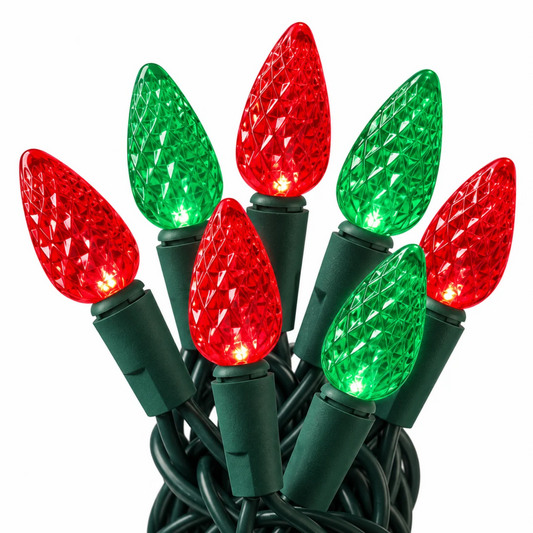 SYLVANIA – Guirlande de lumières de Noël DEL C6 avec technologie Stay-Lit | SYLVANIA – C6 LED Christmas string lights with Stay-Lit technology