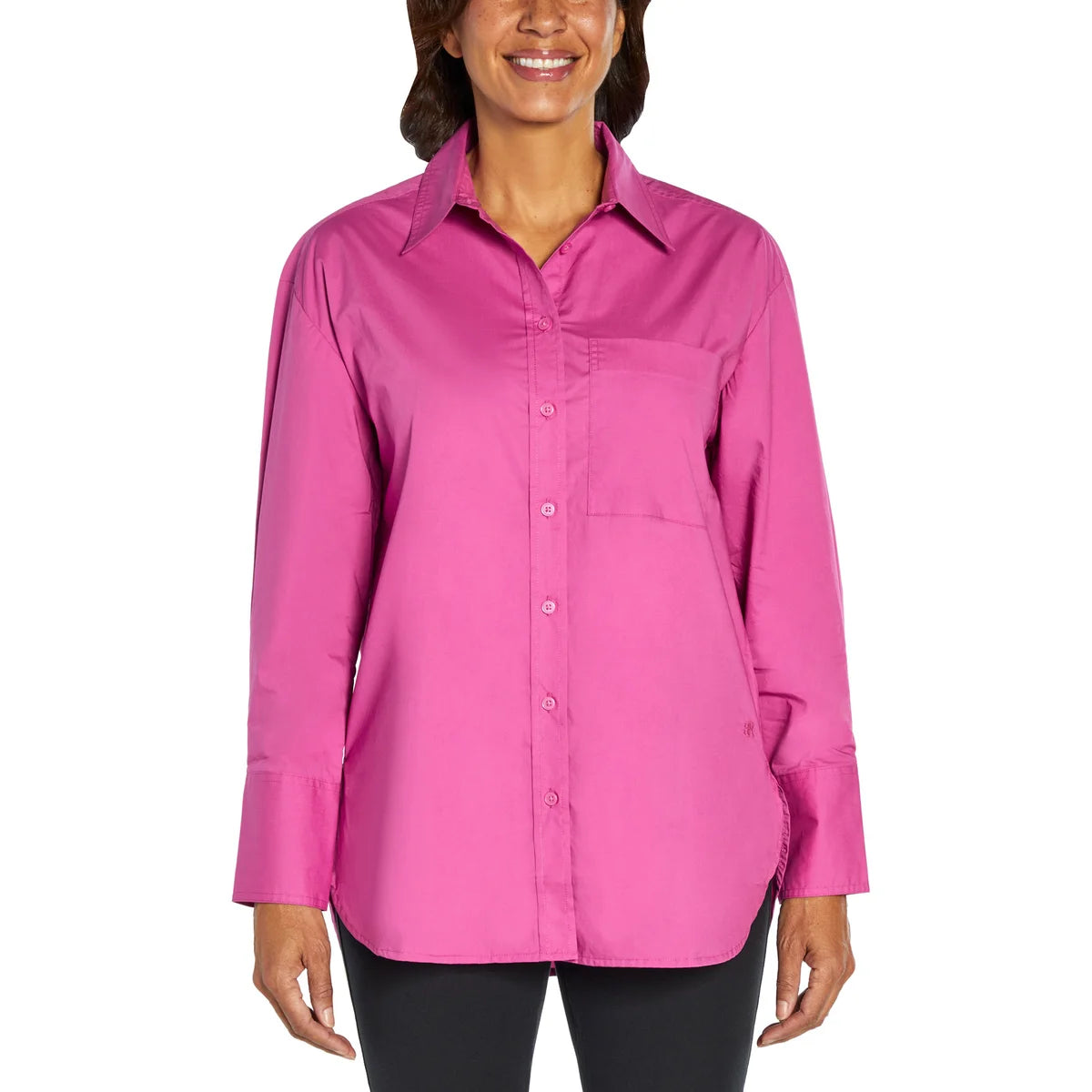 banana-republic-chemisier-femme-women's-button-down-shirt-pink-rose