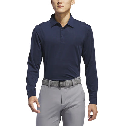 ADIDAS - Polo à Manches Longues pour Homme-men's-longsleeve-polo-shirt-costco-1838140-it7213-blue-bleu