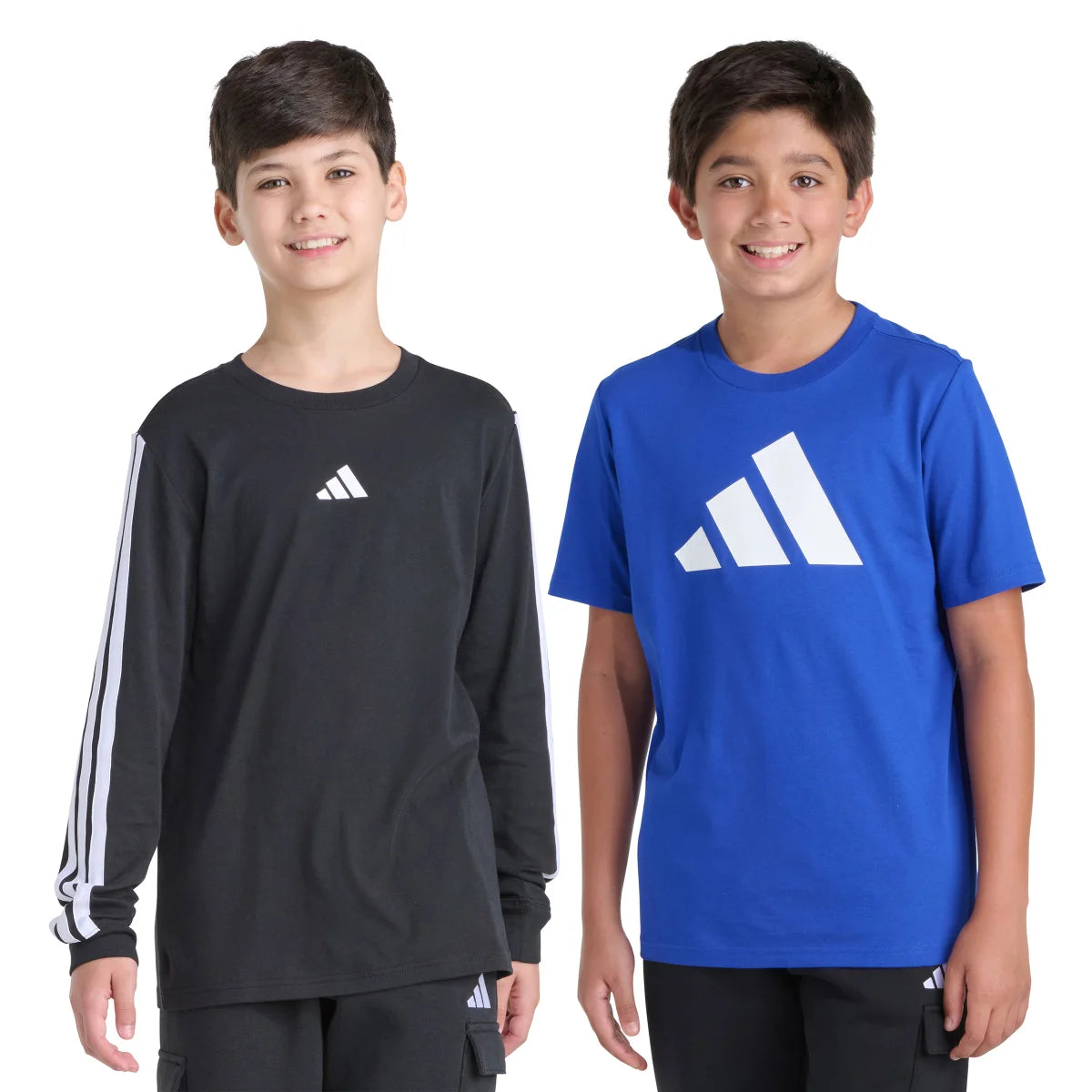 ADIDAS - Ensemble de 2 Chandails pour Garçon-Boys-2-T-Shirt-Set-Noir-Bleu-Black-Blue-2269000-1915771