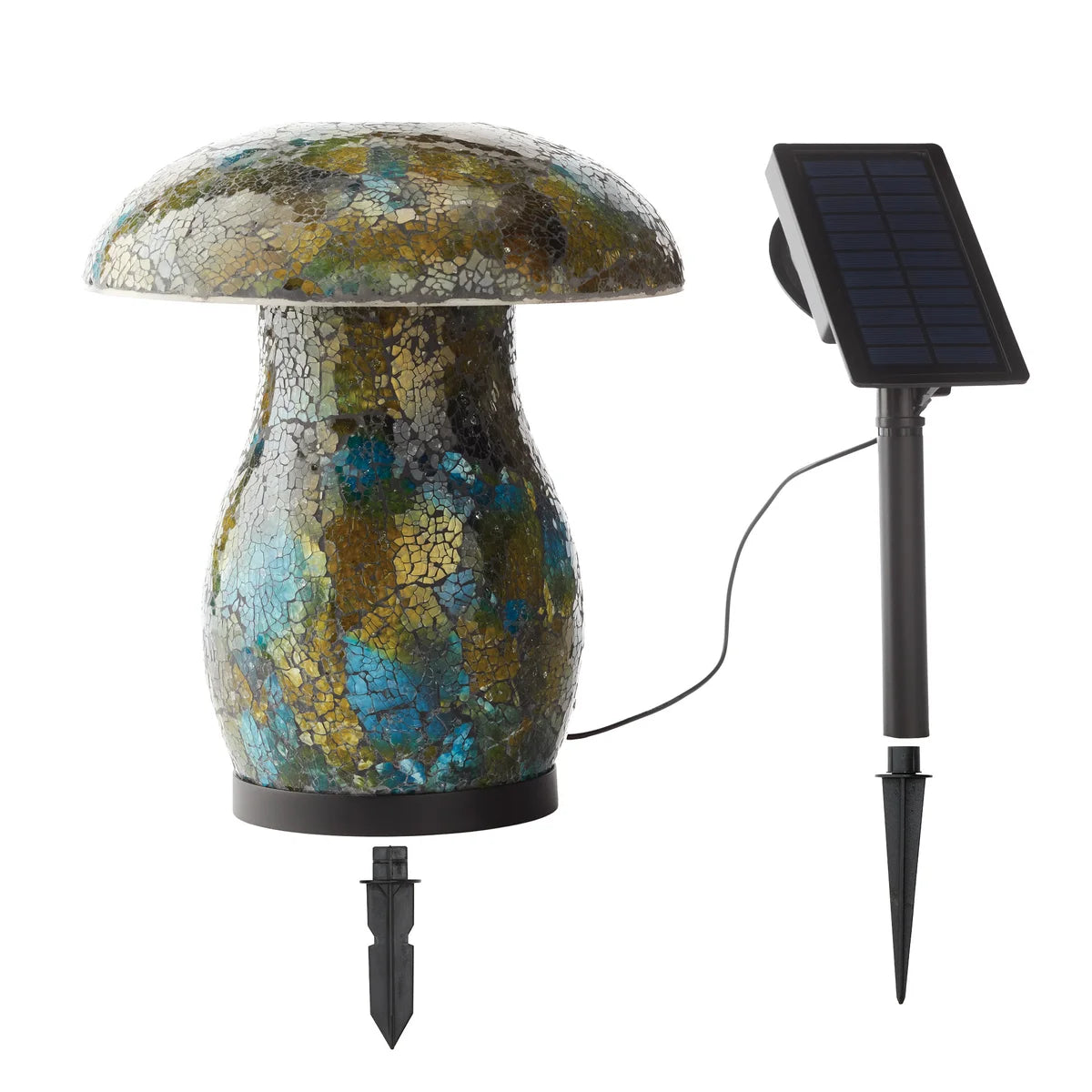 AURORA LIGHTING - Lampe Champignon en Mosaïque Solaire-Solar-Mosaic-Mushroom-Light-Vert-Green-1938047-3938047