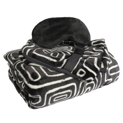 HOME RETREAT - Couverture Oreiller De Voyage Avec Masque Nemco - 5895026 - travel - pillow - blanket - grey - costco