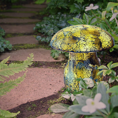 AURORA LIGHTING - Lampe Champignon en Mosaïque Solaire-Solar-Mosaic-Mushroom-Light-Vert-Green-1938047-3938047