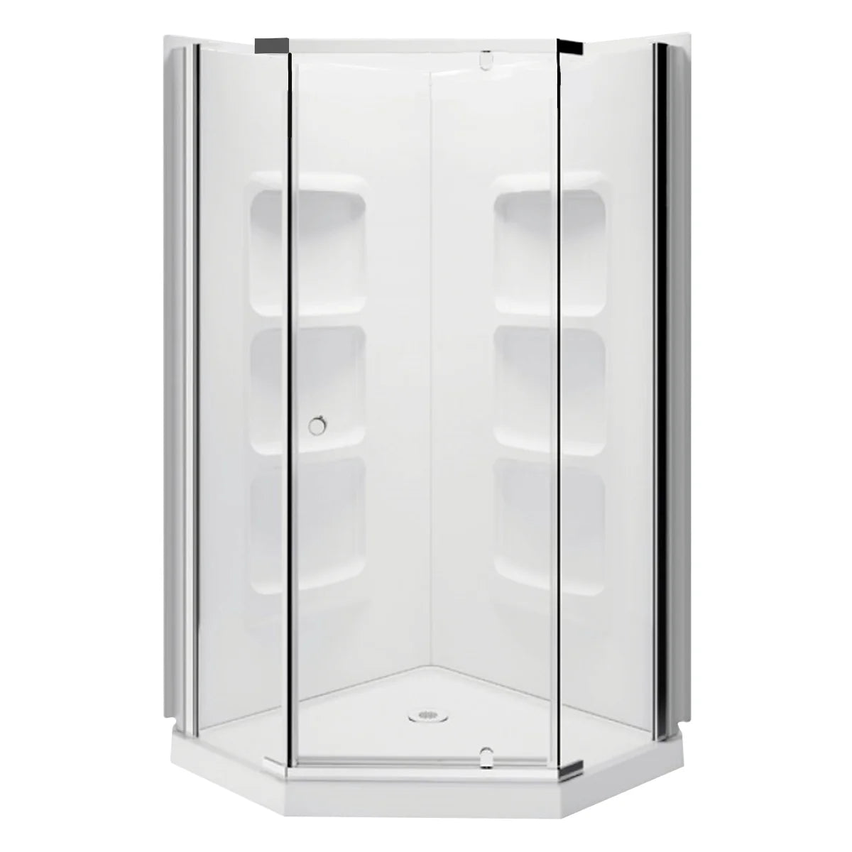 APPOLLO - Ensemble de Douche Néo-Angle Bethany-Neo-angle Shower Kit-1603400-chrome-2