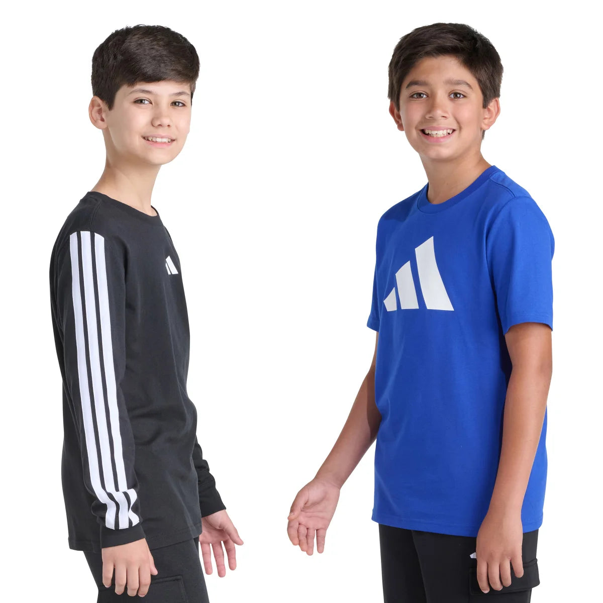 ADIDAS - Ensemble de 2 Chandails pour Garçon-Boys-2-T-Shirt-Set-Noir-Bleu-Black-Blue-2269000-1915771