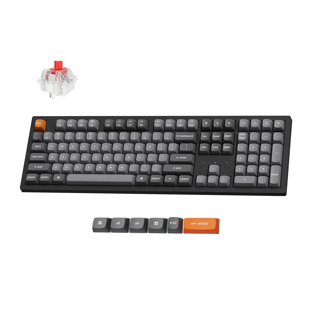KEYCHRON - Ensemble K10 Max Clavier Mécanique et Souris M2 avec Repose-Poignet- K10 Max Mechanical Keyboard and M2 Mouse Bundle with Palmrest-costco-1925244-2