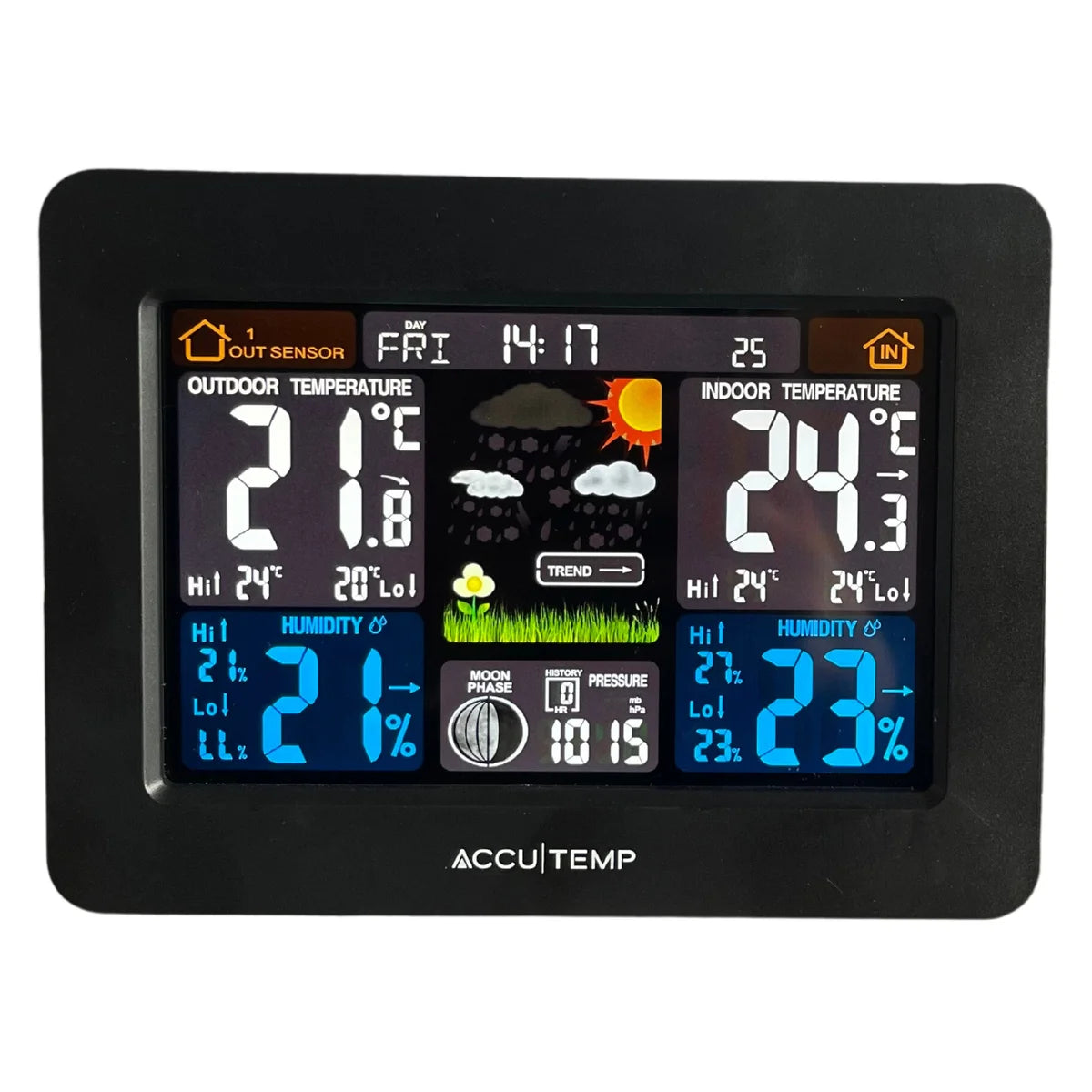 ACCUTEMP CLIMATIC - Station Météo Sans Fil avec Affichage en Couleur-wireless-forecast-station-color-display-costco-1008165-2