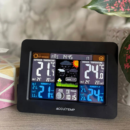 ACCUTEMP CLIMATIC - Station Météo Sans Fil avec Affichage en Couleur-wireless-forecast-station-color-display-costco-1008165-3