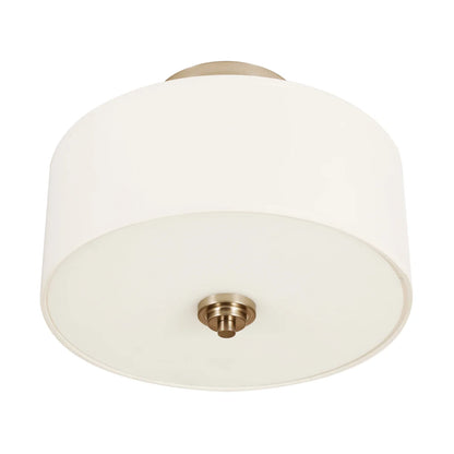 LUMINUS LED - Plafonnier Semi-Encastré avec Abat-Jour en Lin Alice-semi-flush-with-linen-shade-costco-1789296-3