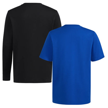 ADIDAS - Ensemble de 2 Chandails pour Garçon-Boys-2-T-Shirt-Set-Noir-Bleu-Black-Blue-2269000-1915771