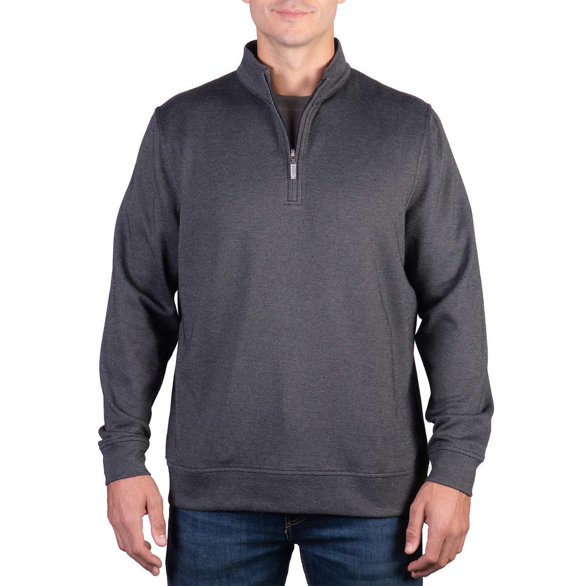 kirkland-signature-chandail-fermeture-glissière-quart-un-homme-men's-quarter-zip-sweater-6