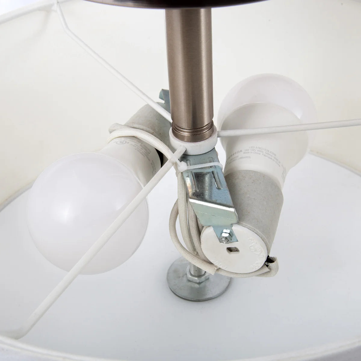 LUMINUS LED - Plafonnier Semi-Encastré avec Abat-Jour en Lin Alice-semi-flush-with-linen-shade-costco-1789296-7