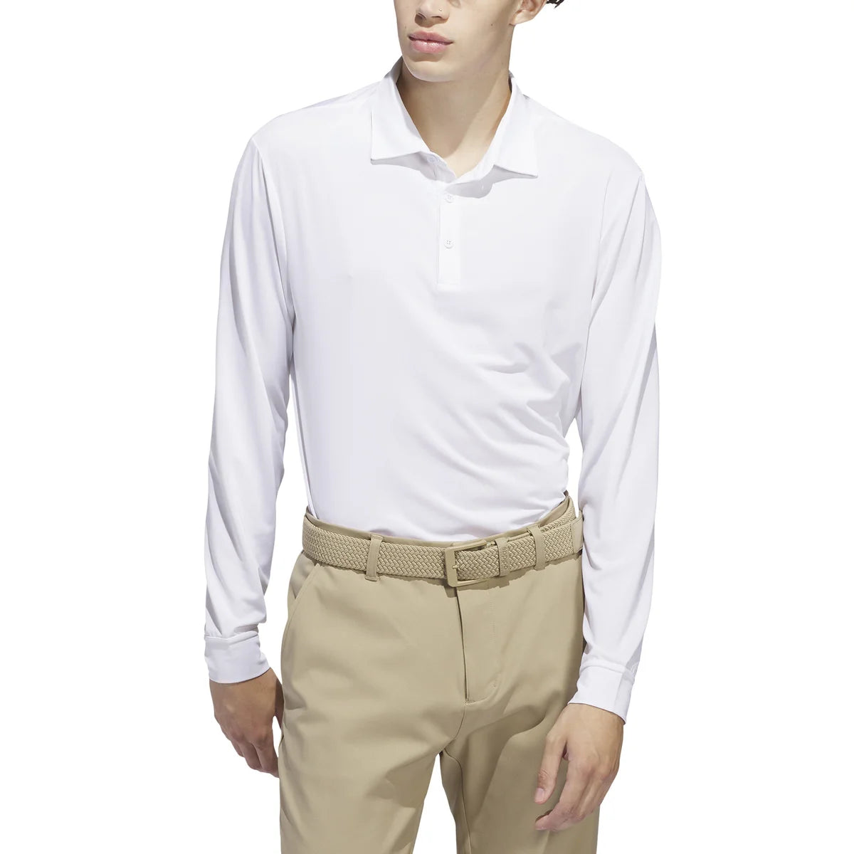 ADIDAS - Polo à Manches Longues pour Homme-men's-longsleeve-polo-shirt-costco-1838140-it7213-blanc-white