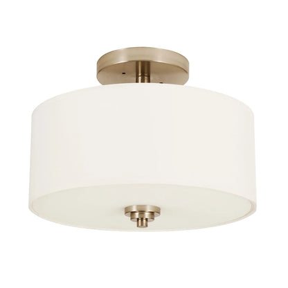 LUMINUS LED - Plafonnier Semi-Encastré avec Abat-Jour en Lin Alice-semi-flush-with-linen-shade-costco-1789296