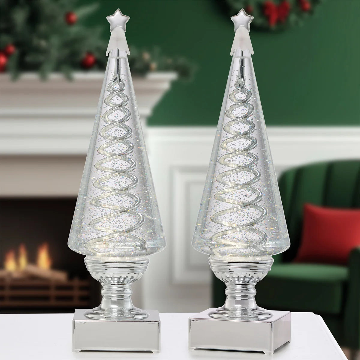 Ensemble de 2 Arbres en Spirale avec Lumières DEL-spiral-trees-with-led-lights-costco-1851563-4