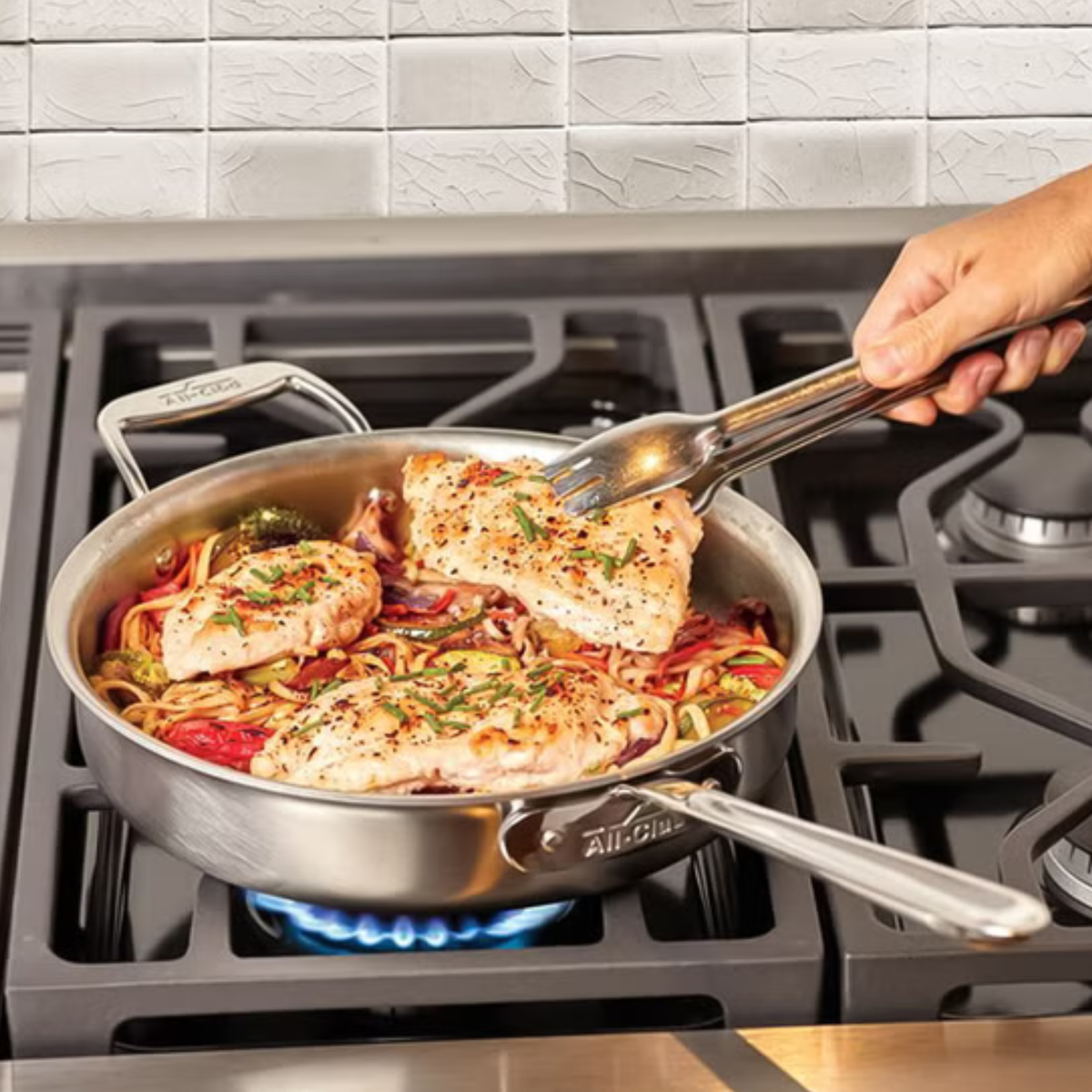 ALL-CLAD - Batterie de Cuisine en Acier Inoxydable D5 *Tel Quel* | All-CLAD - D5 Stainless Steel Cookware Set *As Is*