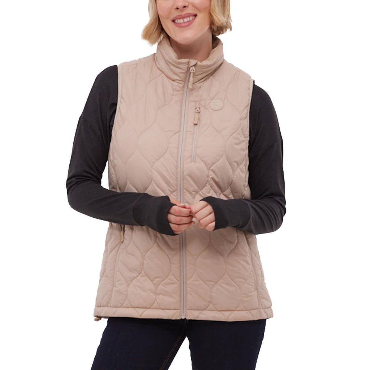 BENCH - Veste Sans Manche pour Femme-WOMEN'S-SLEEVELESS-VEST-COSTCO-1927230-1929626-BEIGE-CRÈME-CREAM-2