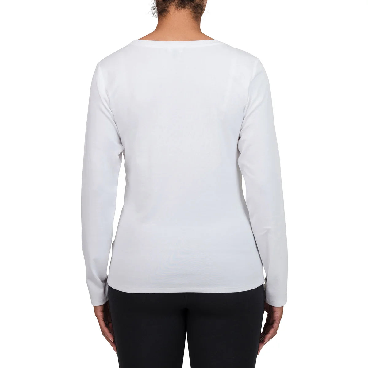 UNITED COLOR OF BENETTON - T-Shirt à Manches Longues en Coton Supima Pour Femme-Womens-Long-sleeve-Supima-Cotton-T-Shirt-Blanc-white-1805199-1824448