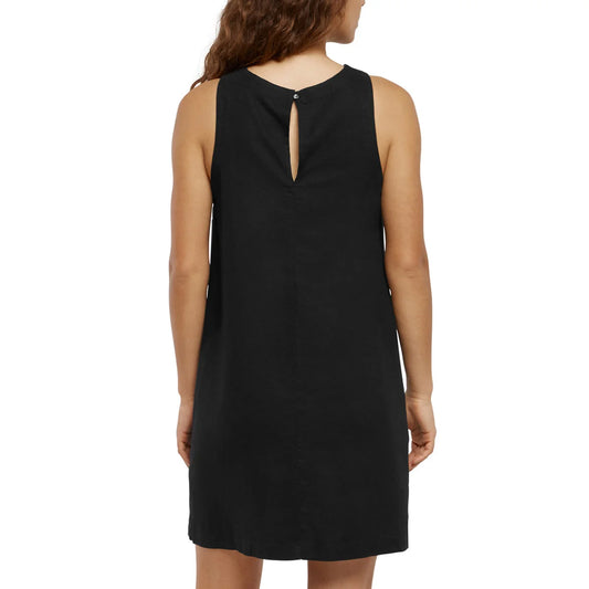 BANANA REPUBLIC - Robe en Lin Sans Manches pour Femme-WOMEN'S-SLEEVELESS-LINEN-DRESS-COSTCO-1876603-NOIR-BLACK-2