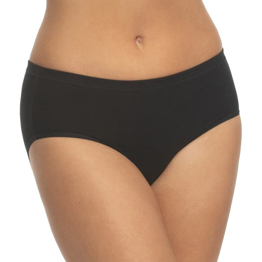 BUFFALO -  Paquet de 5 Culottes Garçonnes pour Femme- 5-Pack-Womens-Cotton-Hipster-Briefs-Noir-Beige-Brun-Black-Brown-2917631-1940821