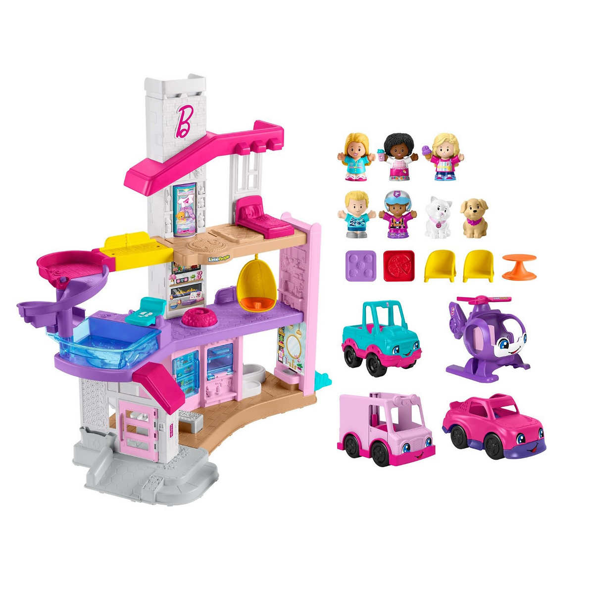 fisher-price-ensemble-petite-maison-rêve-little-people-barbie-dreamhouse-bundle-3