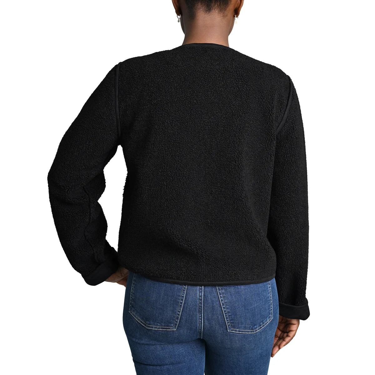 BRIGGS - Veste Sherpa Réversible pour Femmes-Womens-reversible-sherpa-jacket-noir-black-1116868-1942160-3