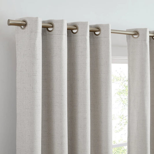 SUN+BLK - Ensemble de 2 Rideaux Totalement Obscurcissant Maxwell-blanc-white-2-set-total-blackout-curtains-pack
