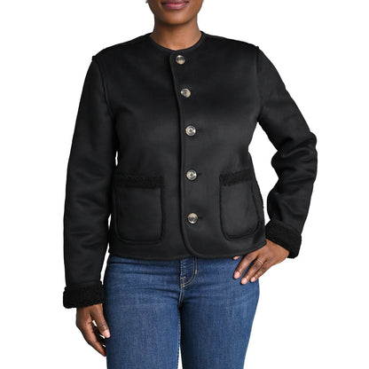 BRIGGS - Veste Sherpa Réversible pour Femmes-Womens-reversible-sherpa-jacket-noir-black-1116868-1942160-2