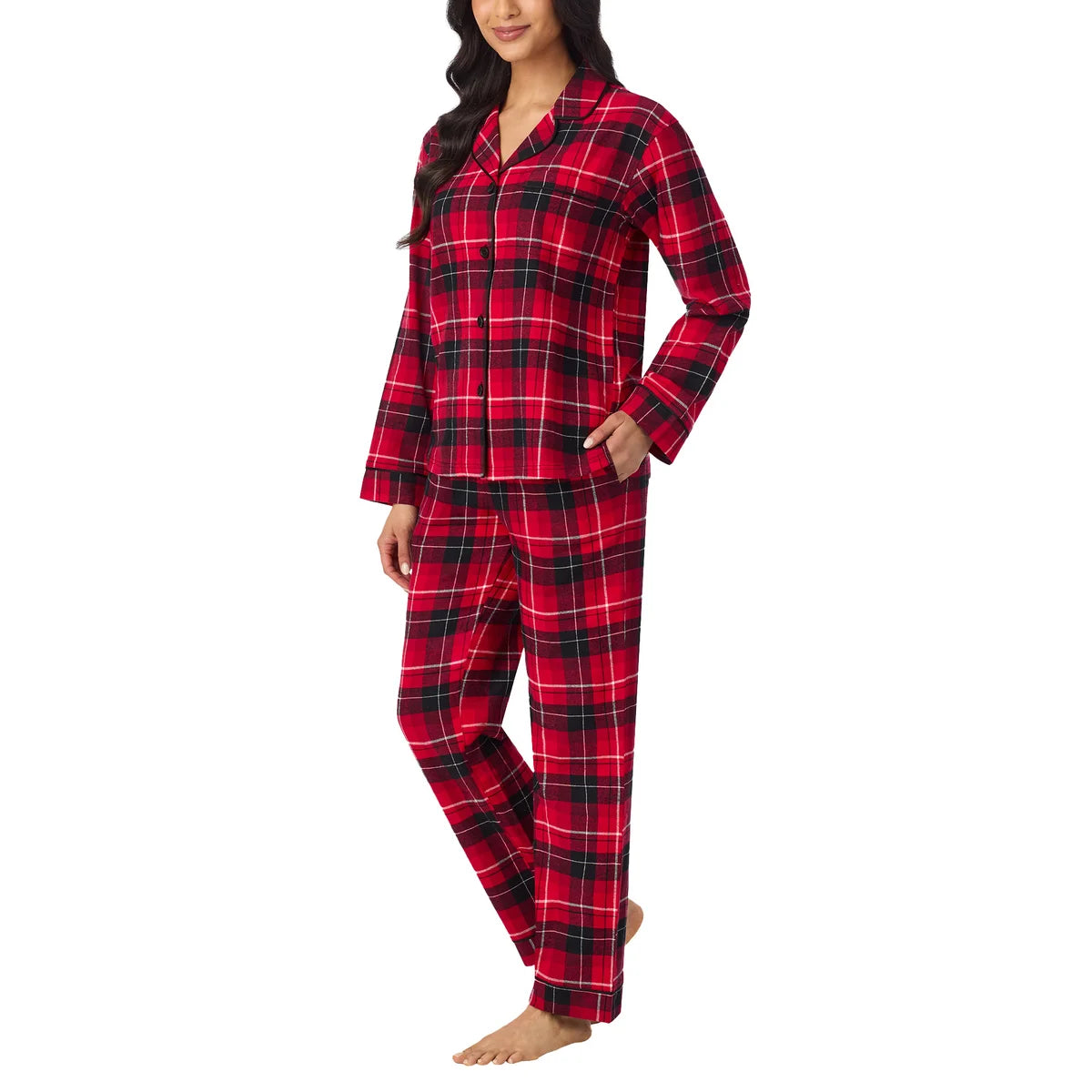 BEDHEAD - Ensemble de Pyjama 2 Pièces pour Femme-women's-pajama-piece-costco-4323333-red-rouge-2