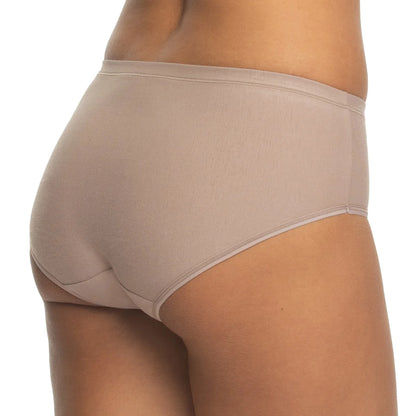 BUFFALO -  Paquet de 5 Culottes Garçonnes pour Femme- 5-Pack-Womens-Cotton-Hipster-Briefs-Noir-Beige-Brun-Black-Brown-2917631-1940821