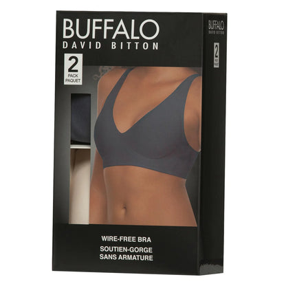 BUFFALO - Paquet de 2 Soutiens-Gorge Sans Armature et Sans Couture-pack-wire-free-bras-seam-wireless-costco-1983950-crème-cream