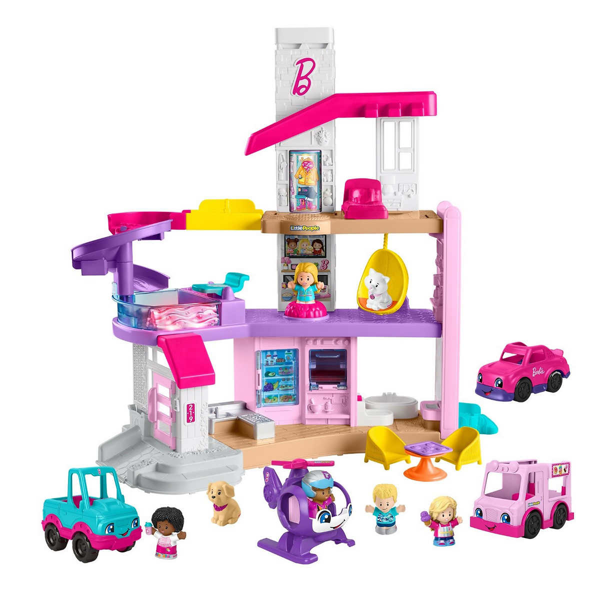 fisher-price-ensemble-petite-maison-rêve-little-people-barbie-dreamhouse-bundle-2