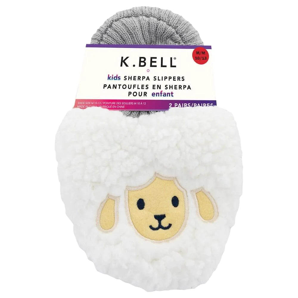 k.bell-ensemble-2-paires-pantoufles-sherpa-enfant-kids-slippers