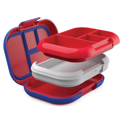 BENTGO - Ensemble Boîte à Lunch et Mini Boîte Fraîcheur rouge et bleu| Bentgo - red and blue chill lunch box and mini box set 