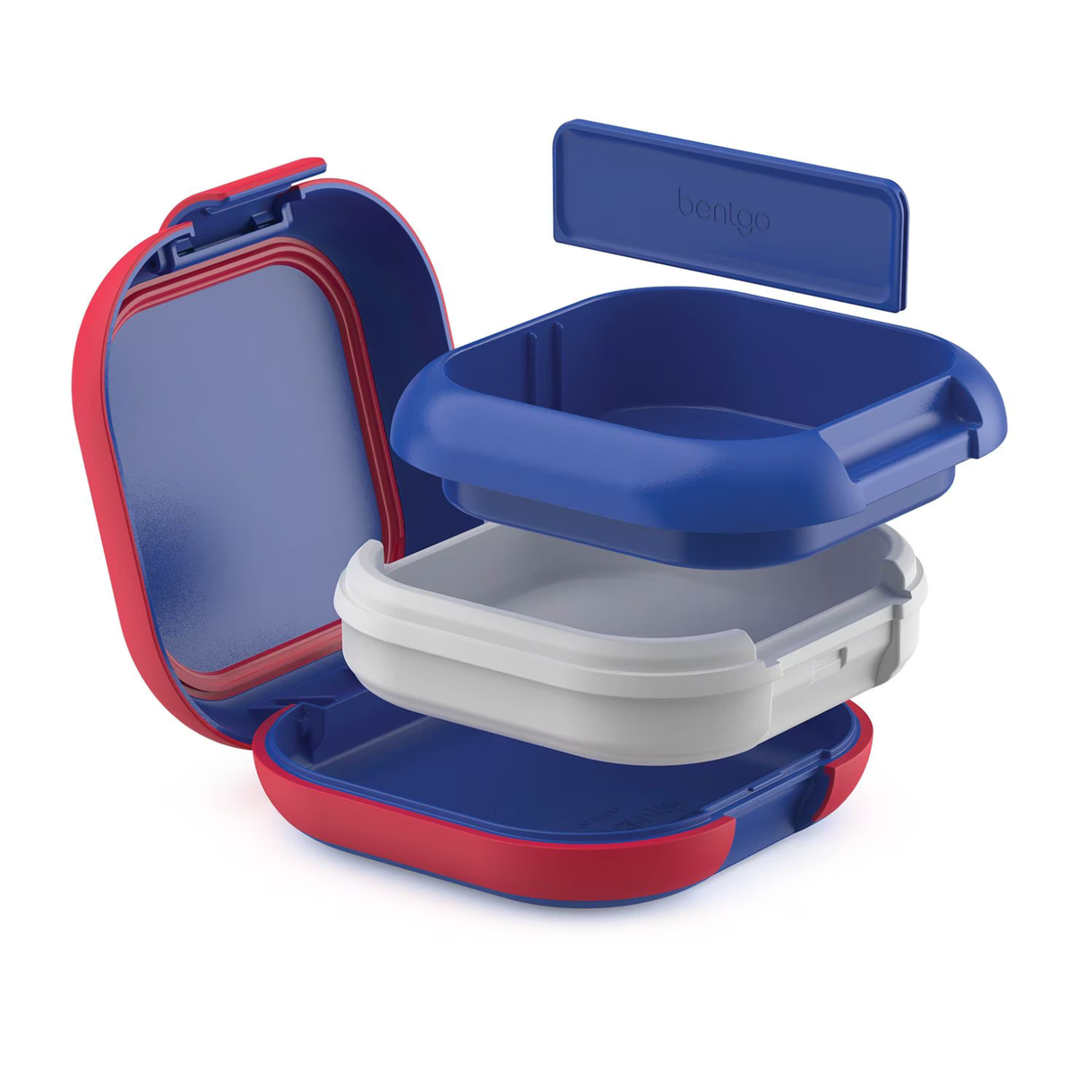 BENTGO - Ensemble Boîte à Lunch et Mini Boîte Fraîcheur rouge et bleu| Bentgo - red and blue chill lunch box and mini box set 
