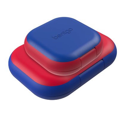 BENTGO - Ensemble Boîte à Lunch et Mini Boîte Fraîcheur rouge et bleu| Bentgo - red and blue chill lunch box and mini box set 
