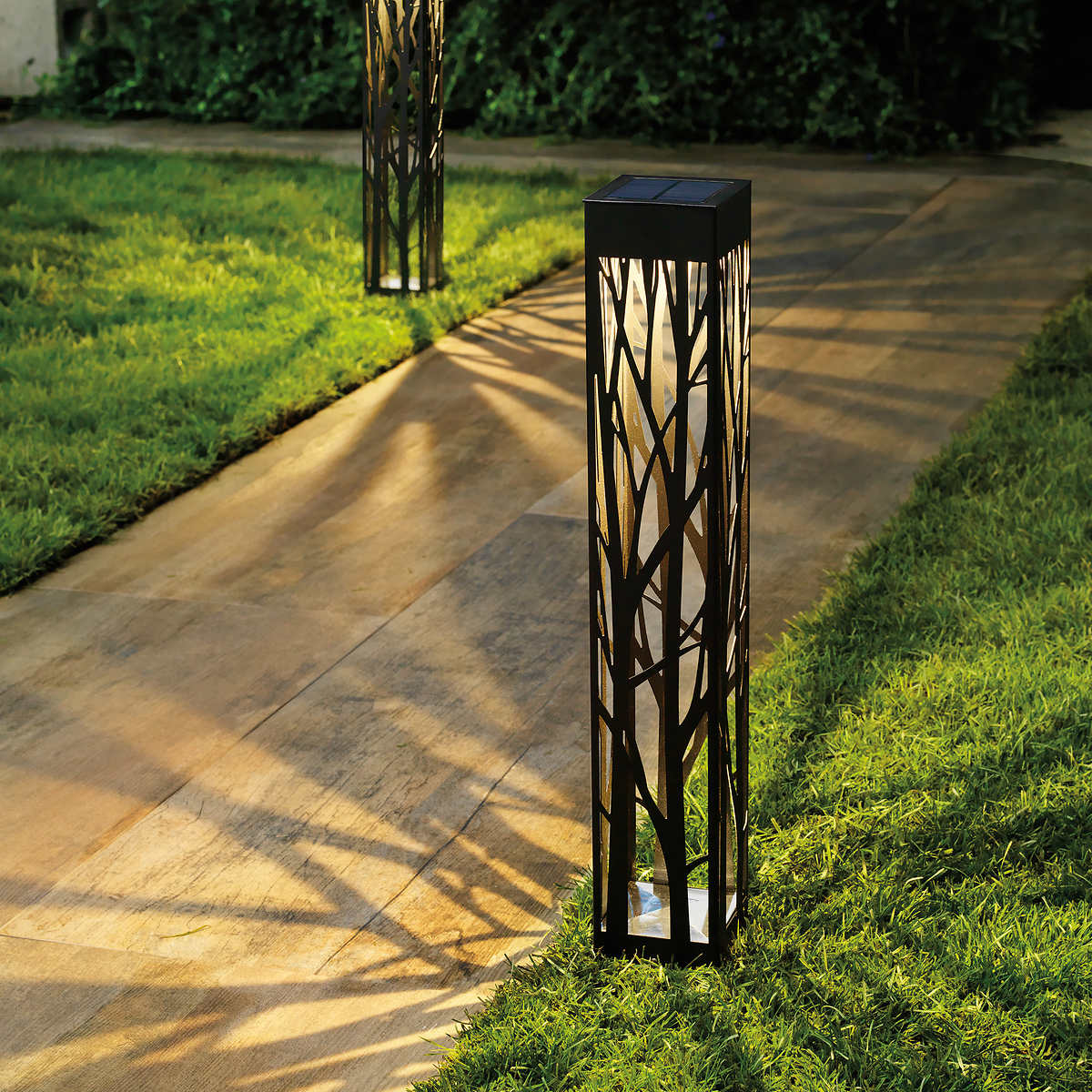 NATURALLY SOLAR - Ensemble de 4 Lampes Solaires de Parterre de Style B ...