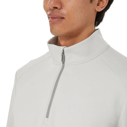 KIRKLAND SIGNATURE - Chandail Demi-Fermeture Éclair pour Homme-Mens-1/2-Zip-Pullover-Gris-Grey-7771553-1916909