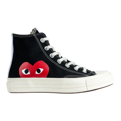 CONVERSE X COMMES DES GARÇONS PLAY - Chaussures Chuck 70 High Top Unisexes *Tel Quel*-sneakers-costco-1915190-noir-black-2