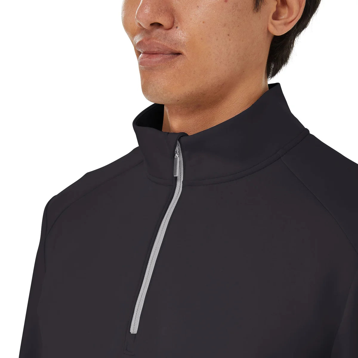 KIRKLAND SIGNATURE - Chandail Demi-Fermeture Éclair pour Homme-Mens-1/2-Zip-Pullover-Noir-Black-7771553-1916906